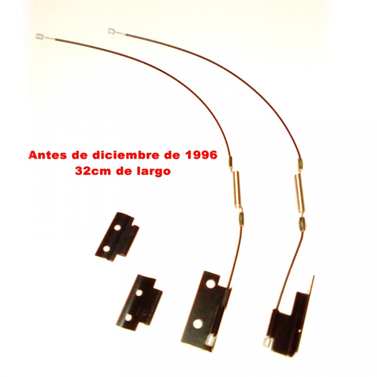 Par de cables tensión lateral para capota BMW Z3 OEM (Original) medida 32 cm